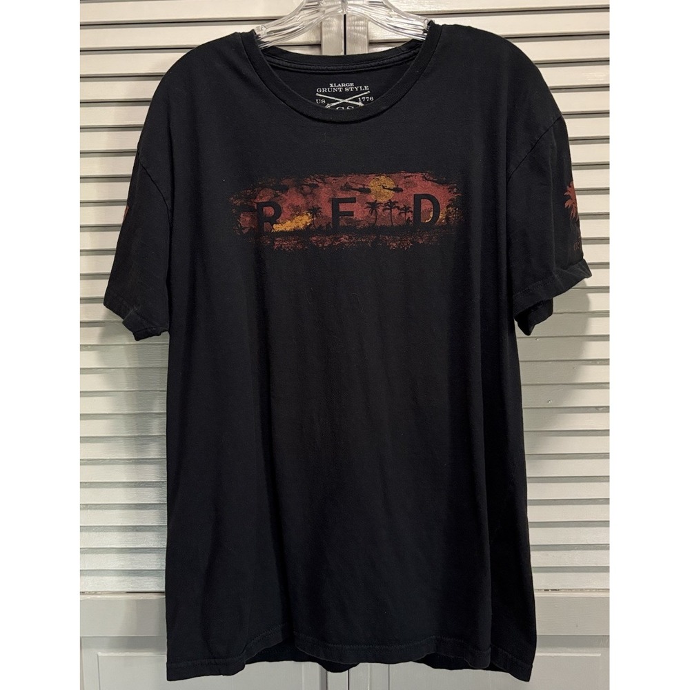 Grunt Style Men's Size XL "RED" Graphic Logo Crew Neck Tee‎ Short Sleeve